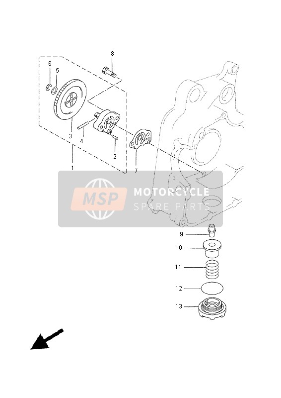 Yamaha YP250R 2014 ÖLPUMPE für ein 2014 Yamaha YP250R